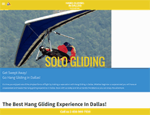 Tablet Screenshot of hangglidingindallas.com